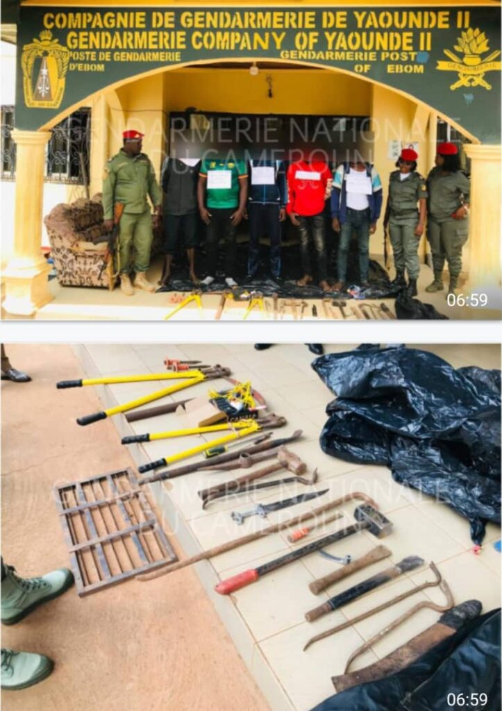 Cameroun : 05 malfrats démantelés à Yaoundé par la gendarmerie