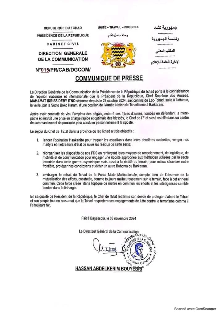 Lutte contre Boko Haram : Le Tchad menace de quitter la Force Mixte Multinationale